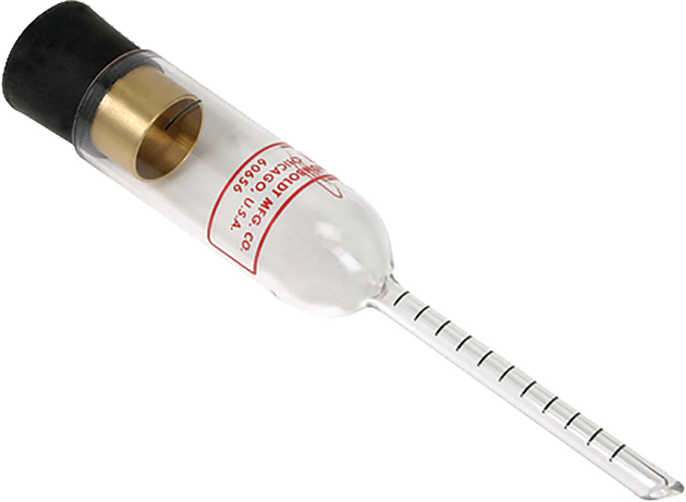 Indicador de aire de hormigón de Chance