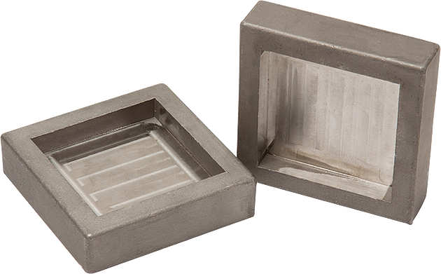 Tapas de retencion para almohadillas cubicas de cemento, 2"