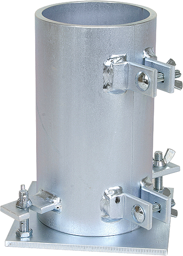 Molde cilíndrico de hormigón, acero, 3" x 6" (76 x 152 mm), 1/4" (6 mm) de espesor de pared