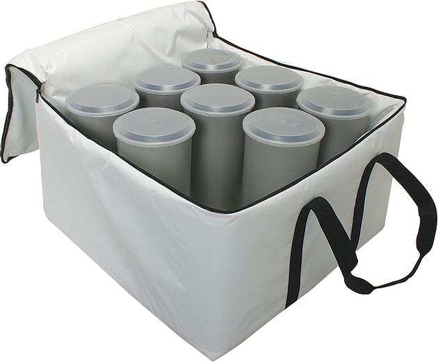 Cofre de curado en campo para cilindros de hormigón