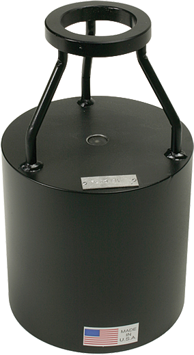 Yunque de calibración para martillo de rebote de hormigón