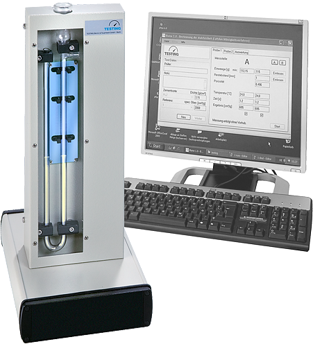 Aparato Blaine, controlado por PC