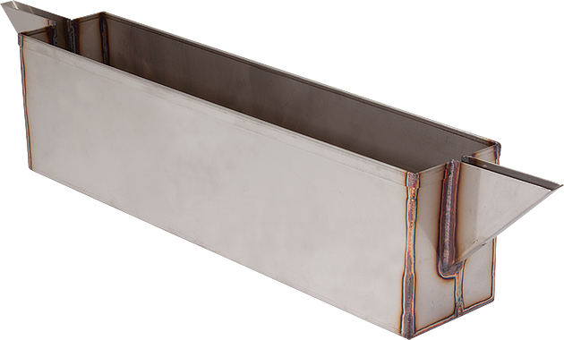 Bandeja de posicionamiento de muestras de acero inoxidable con boquilla