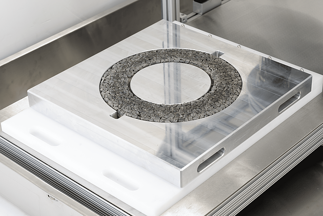 Soporte de muestras para dispositivo de pulido de tres ruedas