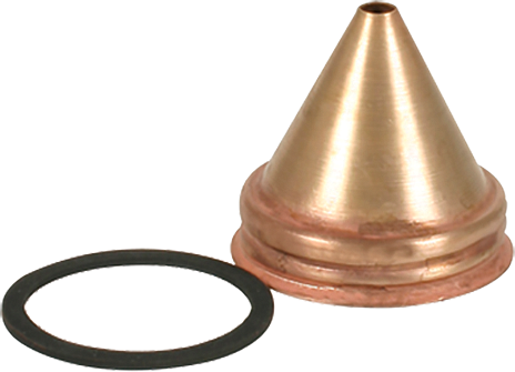 Solo la parte superior del picnómetro