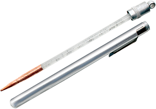 Termómetro de bolsillo – 12,7 cm de largo, 0 - 49 °C, 1° Div., sin mercurio