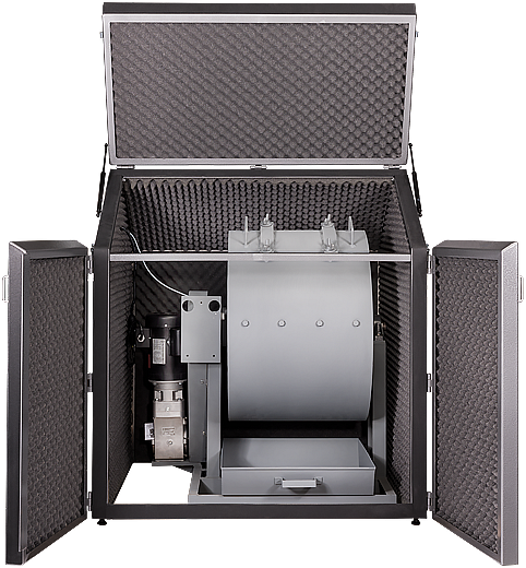 Cabina insonorizada para máquina de abrasión LA