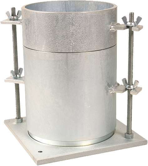 Molde CBR con base sólida, 6"