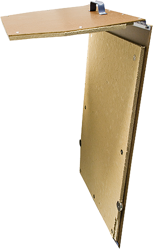 Pantallas de prueba para cerramientos de puertas