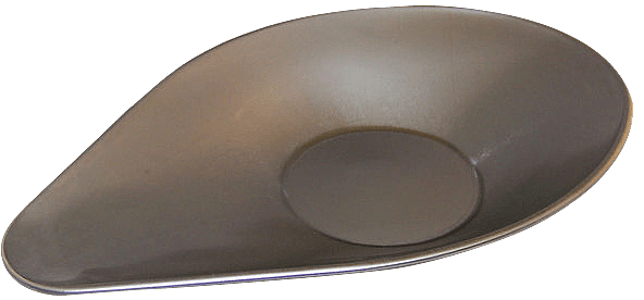 Cuchara grande de fondo plano, acero inoxidable