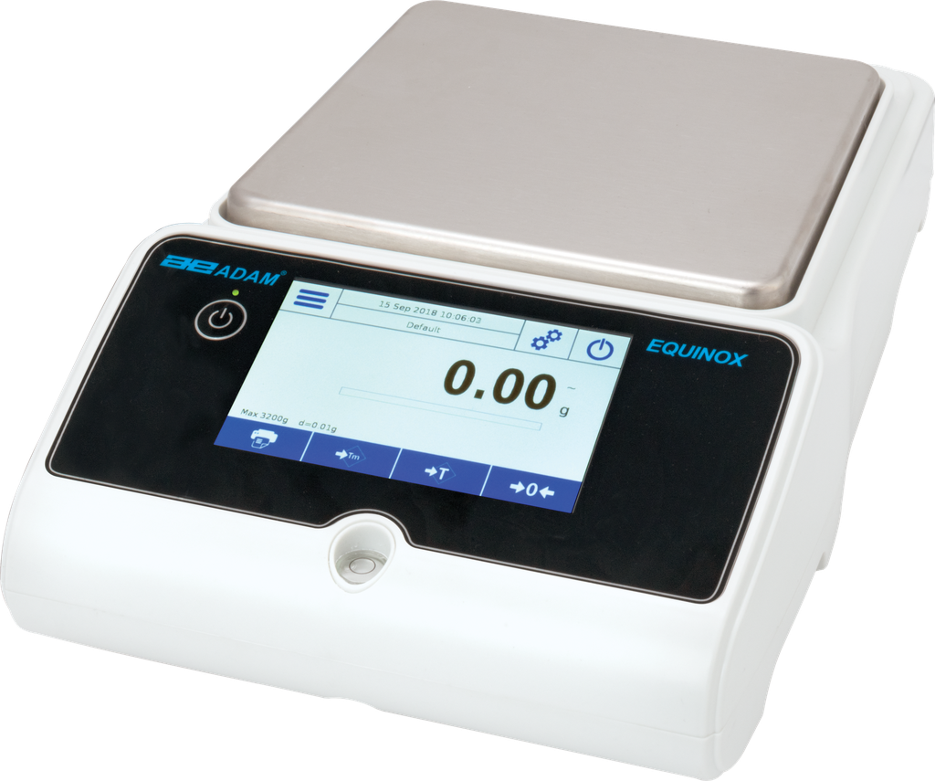 Balanza de precision Adam Equinox, 2100 g x 0,001 g, calibracion interna - 120/220 V 50/60 Hz