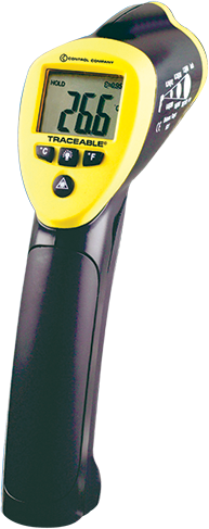 Termómetro infrarrojo de amplio rango, rastreable con estuche