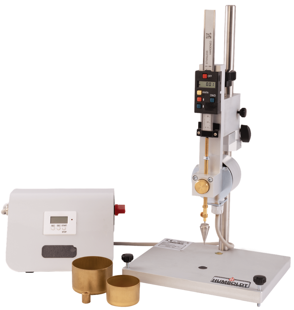 Penetrómetro de cono, digital, semiautomático