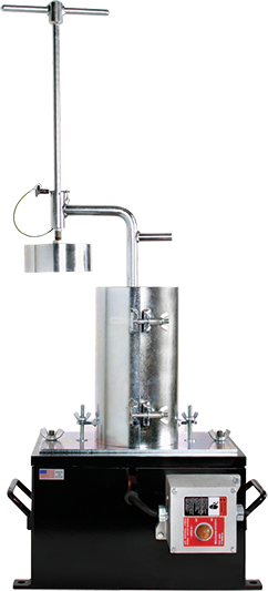 Aparato de mesa vibratoria para moldes cilíndricos