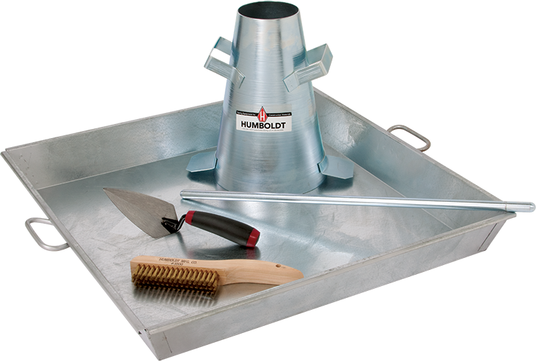 Kit de prueba de asentamiento con bandeja