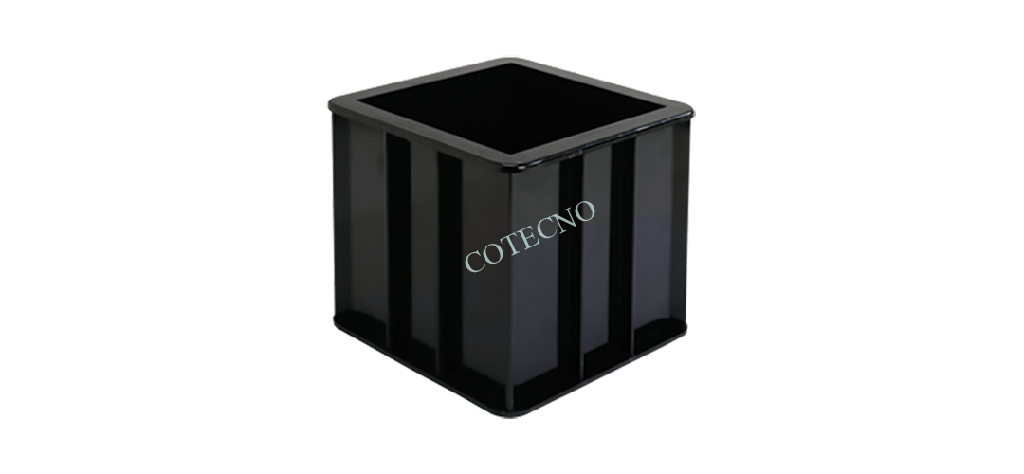 Molde de cubo de hormigon, plastico