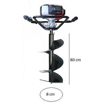 Barrena motorizada para suelo