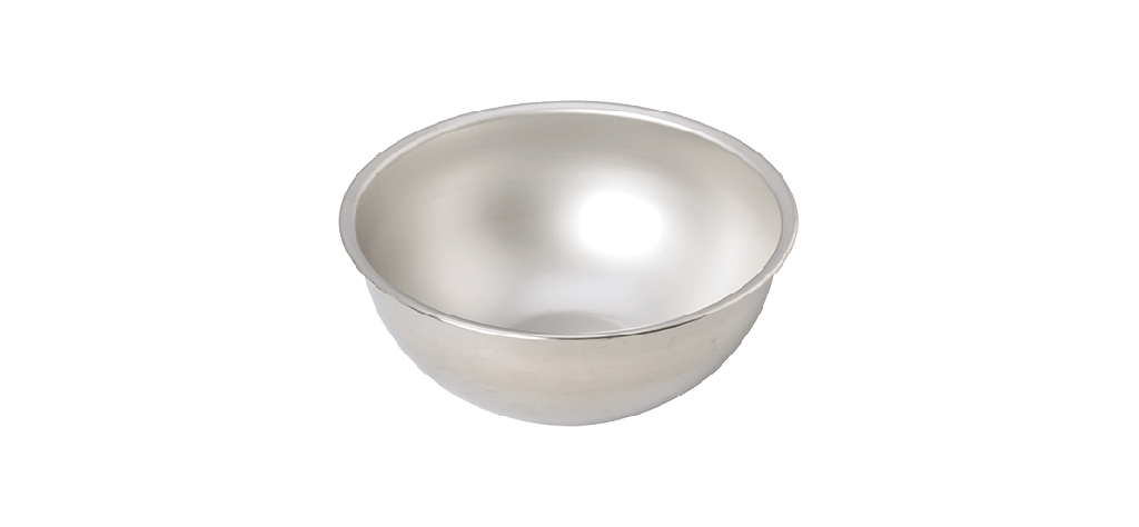 Tazon redondo para mezclar, acero inoxidable, 16 cuartos (13,9 l)