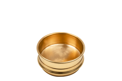 Bandeja, separador, para tamiz de 3'' de diametro, 1'' de profundidad, laton