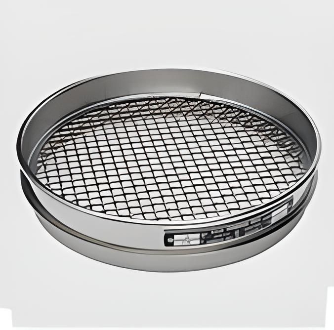 Tamiz, 8'' de diámetro, malla de 3'' (75 mm), altura media, marco y malla de acero inoxidable