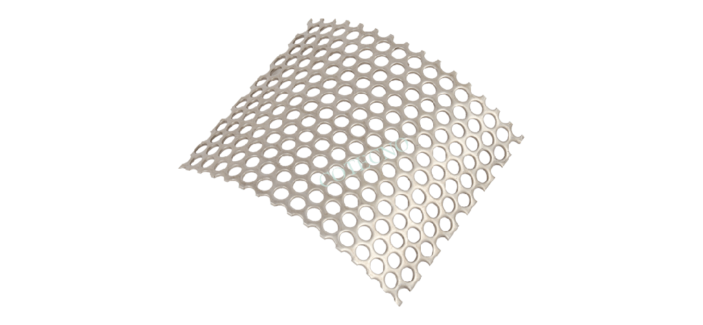 Placa inoxidable perforada, no 4