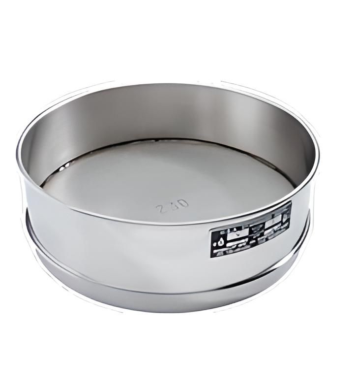 Tamiz, 12'' de diámetro, malla n.º 70 (212 µ), altura completa, marco y malla de acero inoxidable