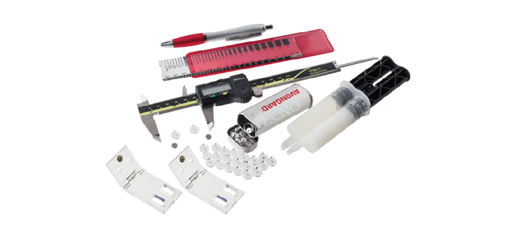 Kit profesional para monitoreo de fisuras en hormigon