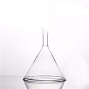 embudo de vidrio de laboratorio de 90-100 mm.