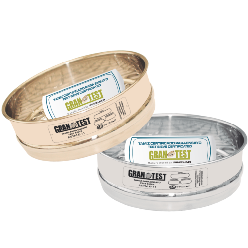 Tamiz 12 diam 5" acero inox marca Pinzuar Granotest Designación Estándar 125 mm 