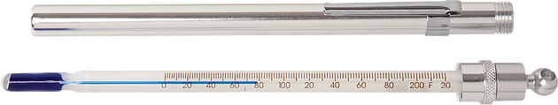 Termómetro tipo bolsillo 5" de largo -10 a 110 °C 1° división sin mercurio - H-3542A