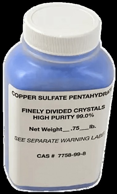 Sulfato de cobre, 12 oz. (355ml) Envase - H-2872.1A