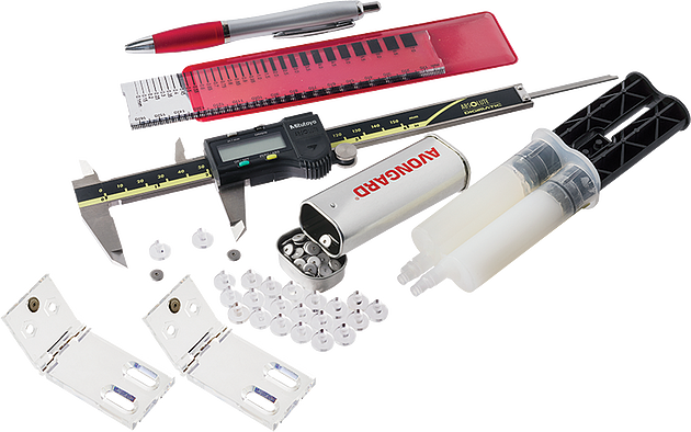 Kit de monitoreo de grietas en concreto profesional - HC-2948