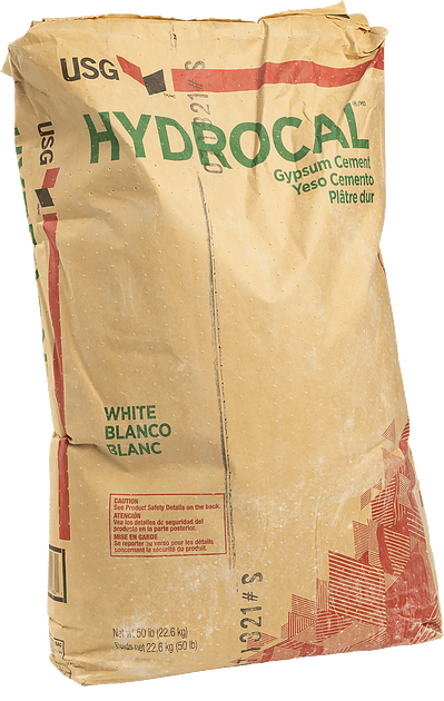 Cemento de yeso blanco hidrocal, 50 lb. bolsa - H-2959H