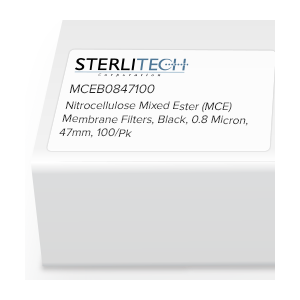 Filtros de membrana de éster mixto de nitrocelulosa (MCE) negros 0 8 micrones 47 mm paquete de 100 - S_MCEB0847100