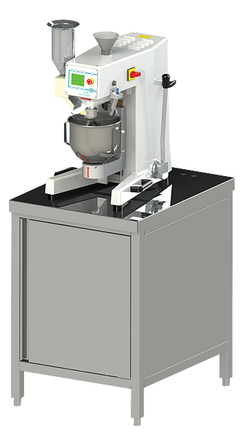 Mezclador de mortero, control automático de programa y alimentación automática de agua y arena - H-3854.3F