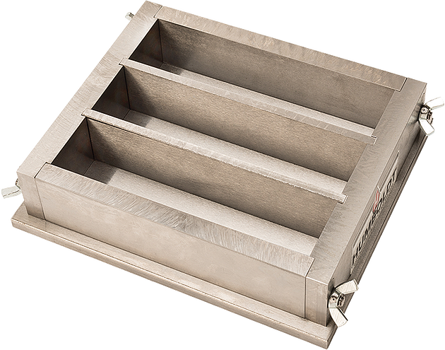 Molde de 3 unidades, 40 x 40 x 160 mm (1,6 x 1,6 x 6,3") - H-3270