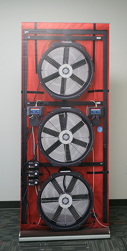[TSABDROLL3H] Banner Gráfico Enrollable Blower Door de Tres Ventiladores - TSABDROLL3H