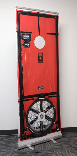[TSABDROLLUP] Banner Gráfico Enrollable Blower Door de Un Ventilador - TSABDROLLUP