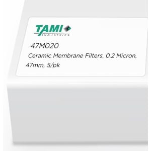 [S_47M020] Membrana cerámica TAMI 0 2 micrones 47 mm paquete de 5 - S_47M020