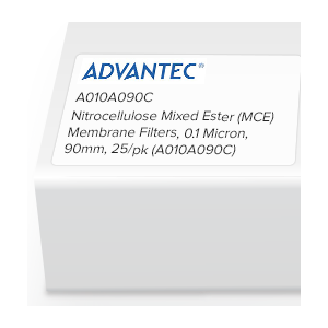 [S_A010A090C] Filtros de membrana de éster mixto de nitrocelulosa (MCE) 0 1 micras 90 mm paquete de 25 - S_A010A090C