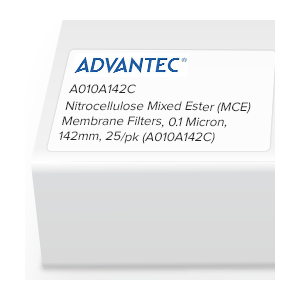 [S_A010A142C] Filtros de membrana de éster mixto de nitrocelulosa (MCE) 0 1 micras 142 mm paquete de 25 - S_A010A142C