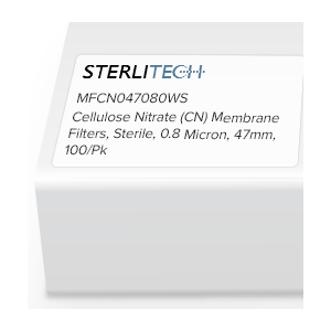 [S_MFCN047080WS] Filtros de membrana de nitrato de celulosa (CN) estériles 0 8 micrones 47 mm paquete de 100 - S_MFCN047080WS