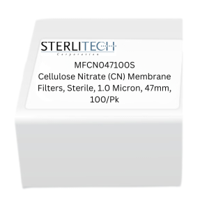 [S_MFCN047100S] Filtros de membrana de nitrato de celulosa (CN) estériles 1 0 micras 47 mm paquete de 100 - S_MFCN047100S