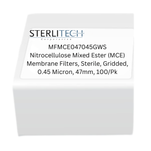 [S_MFMCE047045GWS] Filtros de membrana de éster mixto de nitrocelulosa (MCE) estériles con rejilla 0 45 micras 47 mm paquete de 100 - S_MFMCE047045GWS