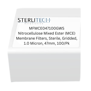 [S_MFMCE047100GWS] Filtros de membrana de éster mixto de nitrocelulosa (MCE) estériles con rejilla 1 0 micras 47 mm paquete de 100 - S_MFMCE047100GWS