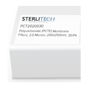 [S_PCT2020030] Filtros de membrana de policarbonato (PCTE) 2 0 micrones 200 x 250 mm paquete de 30 - S_PCT2020030