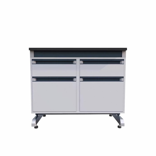 [B-01-010987] Banco de Laboratorio Acero-Madera B-01-010987