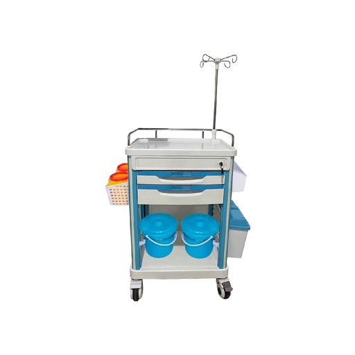 [B-01-011052] Carro de Terapia Móvil (ABS y Acero Inoxidable 304)