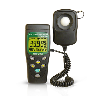 Tenmars TM-209M LUX/FC Multiple-LED Light Medidor