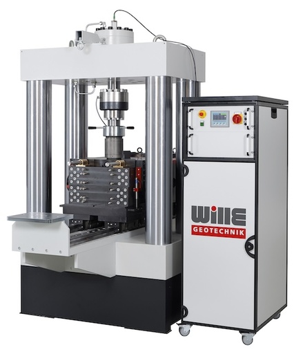 [WILLE-THM_ROCK_DIRECT_SHEAR.HTML] Aparato de corte directo de roca controlada con temperatura